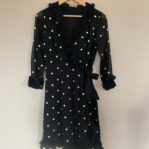 SOLD 🚫 1960’s Alfred Werber Polka Dot Wrap Dress ⚫️⚪️⚫️⚪️⚫️